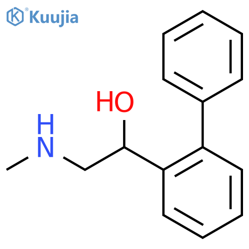 2-(methylamino)-1-(2-phenylphenyl)ethan-1-ol structure