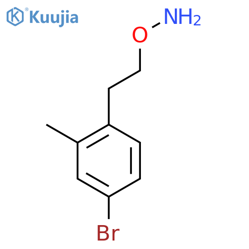 O-2-(4-bromo-2-methylphenyl)ethylhydroxylamine structure
