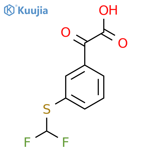 2-{3-(difluoromethyl)sulfanylphenyl}-2-oxoacetic acid structure