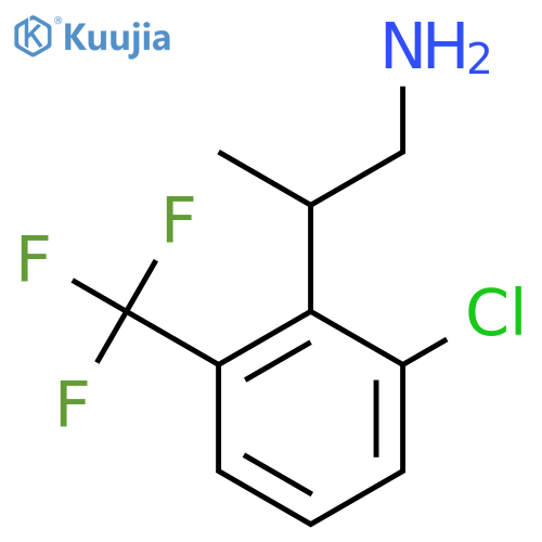 2-[2-Chloro-6-(trifluoromethyl)phenyl]propan-1-amine structure