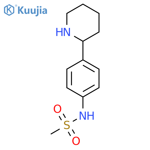 N-4-(piperidin-2-yl)phenylmethanesulfonamide structure