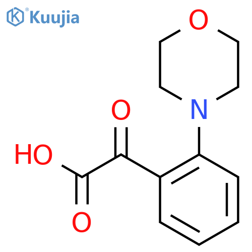 2-2-(morpholin-4-yl)phenyl-2-oxoacetic acid structure