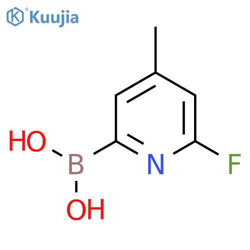 2-Fluoro-4-methylpyridine-6-boronic acid structure