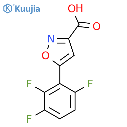 5-(2,3,6-trifluorophenyl)-1,2-oxazole-3-carboxylic acid structure