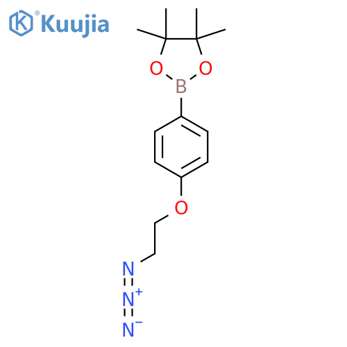 2-(4-(2-Azidoethoxy)phenyl)-4,4,5,5-tetramethyl-1,3,2-dioxaborolane structure