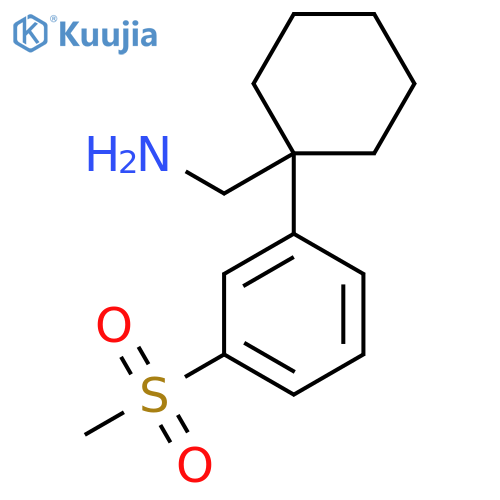 1-(3-methanesulfonylphenyl)cyclohexylmethanamine structure