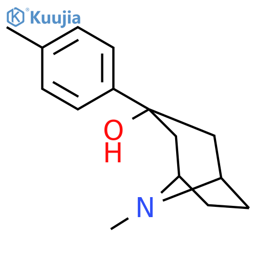 8-Azabicyclo[3.2.1]octan-3-ol, 8-methyl-3-(4-methylphenyl)- structure