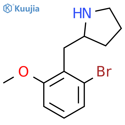 2-(2-bromo-6-methoxyphenyl)methylpyrrolidine structure