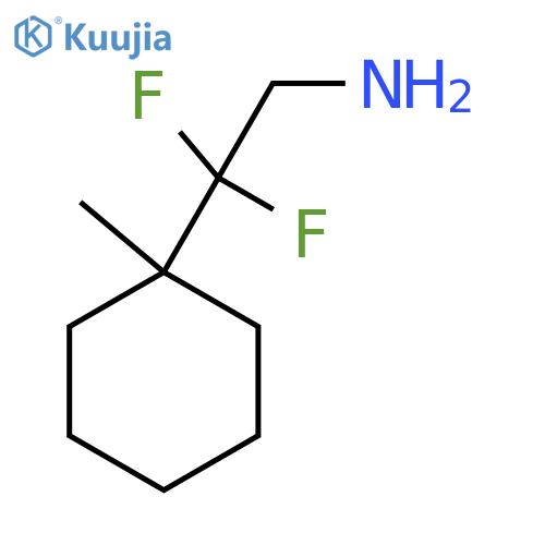 2,2-difluoro-2-(1-methylcyclohexyl)ethan-1-amine structure