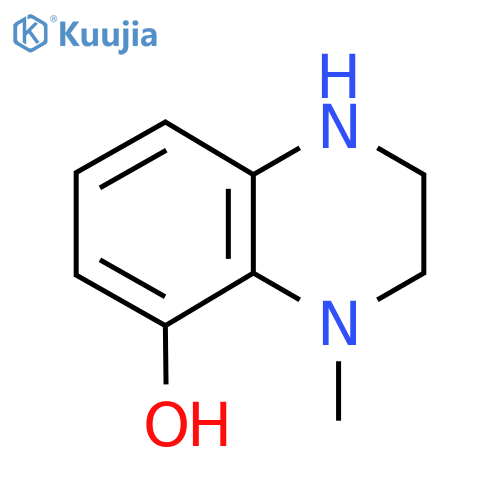 4-Methyl-1,2,3,4-tetrahydroquinoxalin-5-ol structure