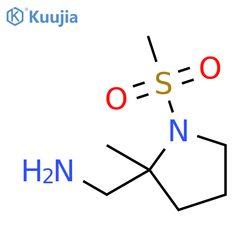2-Pyrrolidinemethanamine, 2-methyl-1-(methylsulfonyl)- structure