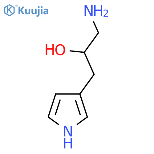 1-amino-3-(1H-pyrrol-3-yl)propan-2-ol structure