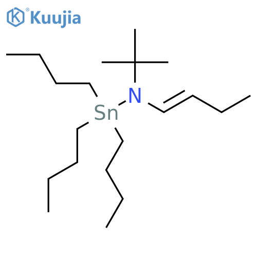 Stannanamine, N-1-butenyl-1,1,1-tributyl-N-(1,1-dimethylethyl)- structure