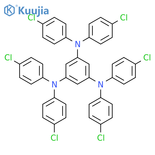 1,3,5-Benzenetriamine, N,N,N',N',N'',N''-hexakis(4-chlorophenyl)- structure