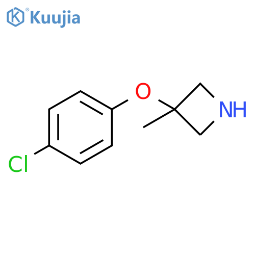 3-(4-chlorophenoxy)-3-methylazetidine structure
