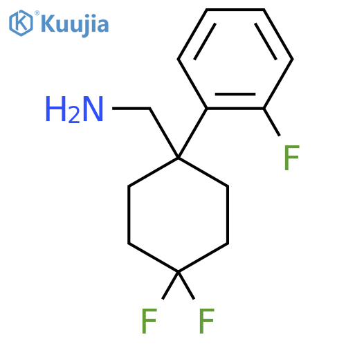 4,4-difluoro-1-(2-fluorophenyl)cyclohexylmethanamine structure