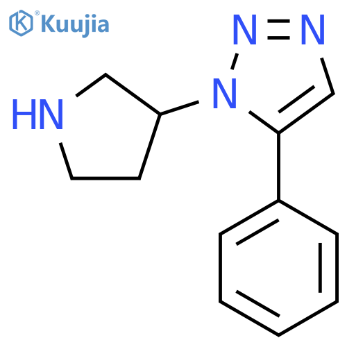 5-phenyl-1-(pyrrolidin-3-yl)-1H-1,2,3-triazole structure