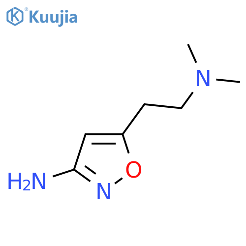5-2-(dimethylamino)ethyl-1,2-oxazol-3-amine structure
