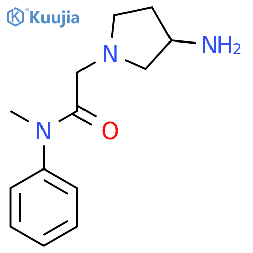 2-(3-Aminopyrrolidin-1-yl)-N-methyl-N-phenylacetamide structure
