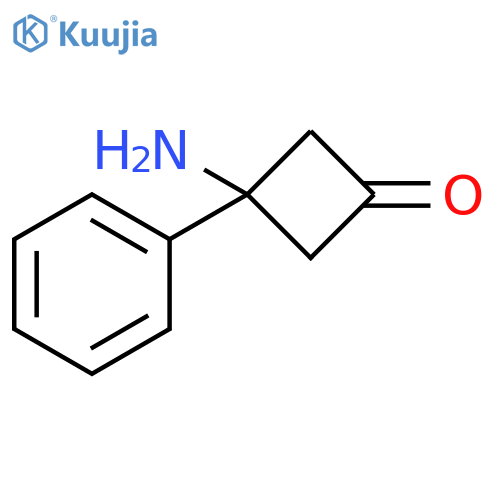 3-amino-3-phenylcyclobutan-1-one structure