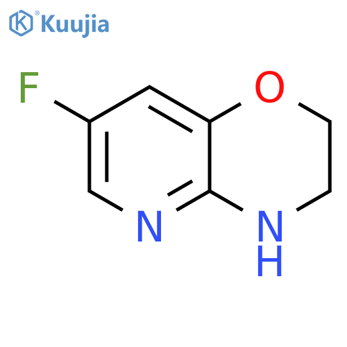2H-Pyrido[3,2-b]-1,4-oxazine, 7-fluoro-3,4-dihydro- structure