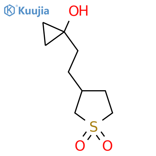 3-[2-(1-Hydroxycyclopropyl)ethyl]-1lambda6-thiolane-1,1-dione structure