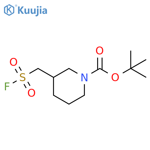 tert-butyl 3-(fluorosulfonyl)methylpiperidine-1-carboxylate structure
