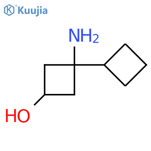 3-amino-3-cyclobutylcyclobutan-1-ol structure