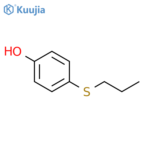 Phenol, 4-(propylthio)- structure