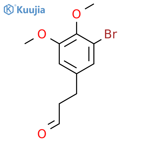 3-(3-bromo-4,5-dimethoxyphenyl)propanal structure