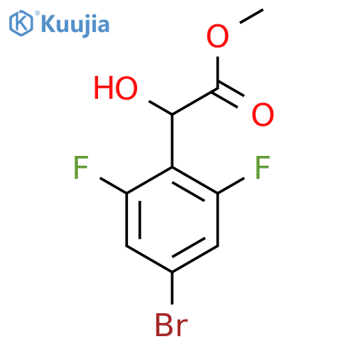 methyl 2-(4-bromo-2,6-difluorophenyl)-2-hydroxyacetate structure