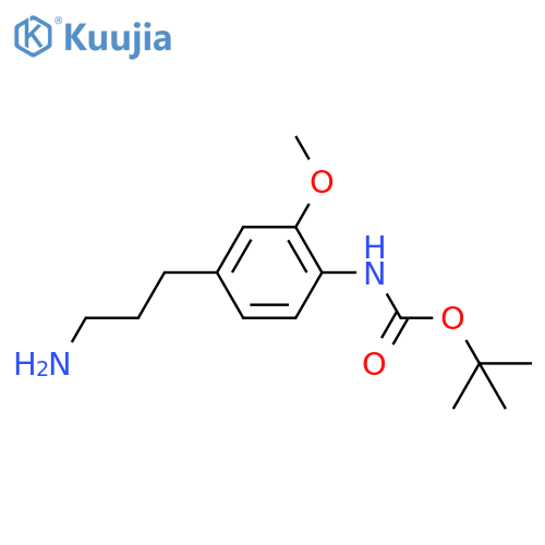 tert-butyl N-4-(3-aminopropyl)-2-methoxyphenylcarbamate structure
