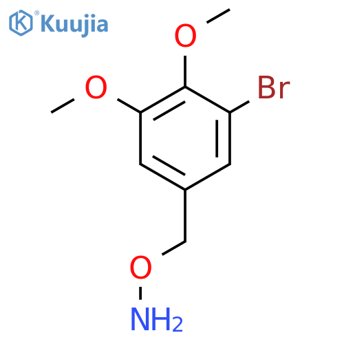 O-[(3-bromo-4,5-dimethoxyphenyl)methyl]hydroxylamine structure