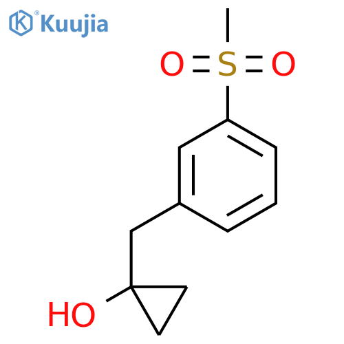1-(3-methanesulfonylphenyl)methylcyclopropan-1-ol structure