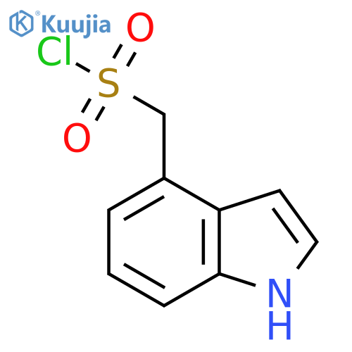 (1H-indol-4-yl)methanesulfonyl chloride structure