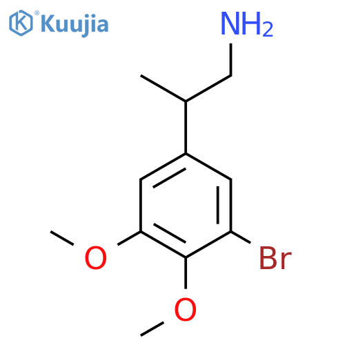 2-(3-bromo-4,5-dimethoxyphenyl)propan-1-amine structure