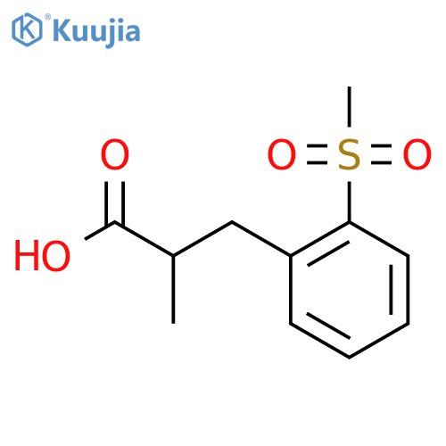 3-(2-Methanesulfonylphenyl)-2-methylpropanoic acid structure