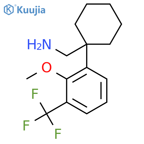 {1-2-methoxy-3-(trifluoromethyl)phenylcyclohexyl}methanamine structure