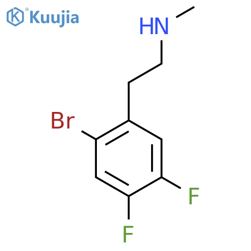 2-(2-bromo-4,5-difluorophenyl)ethyl(methyl)amine structure
