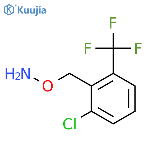 O-{2-chloro-6-(trifluoromethyl)phenylmethyl}hydroxylamine structure