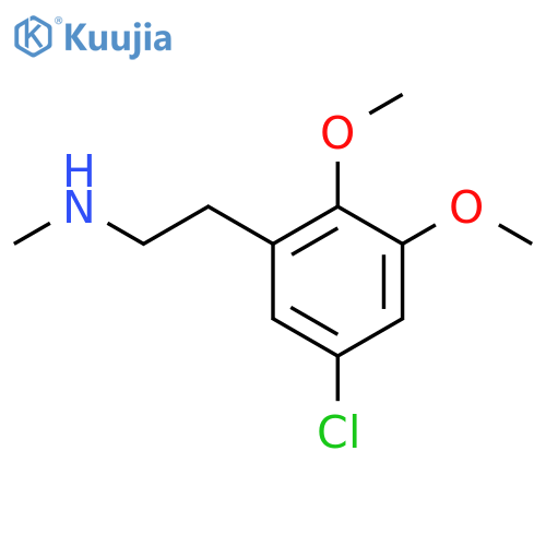 2-(5-chloro-2,3-dimethoxyphenyl)ethyl(methyl)amine structure
