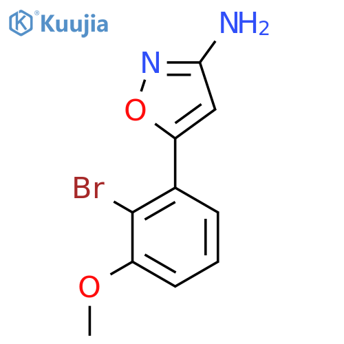 5-(2-bromo-3-methoxyphenyl)-1,2-oxazol-3-amine structure
