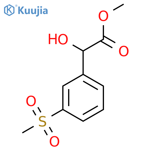 methyl 2-hydroxy-2-(3-methanesulfonylphenyl)acetate structure