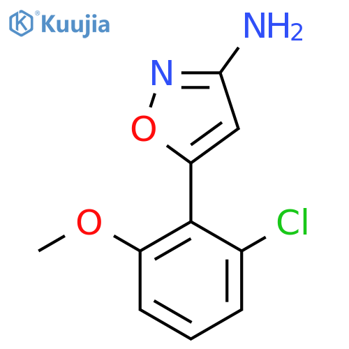 5-(2-chloro-6-methoxyphenyl)-1,2-oxazol-3-amine structure