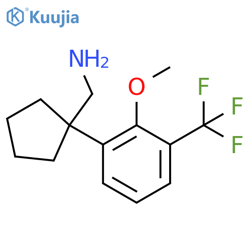 {1-2-methoxy-3-(trifluoromethyl)phenylcyclopentyl}methanamine structure