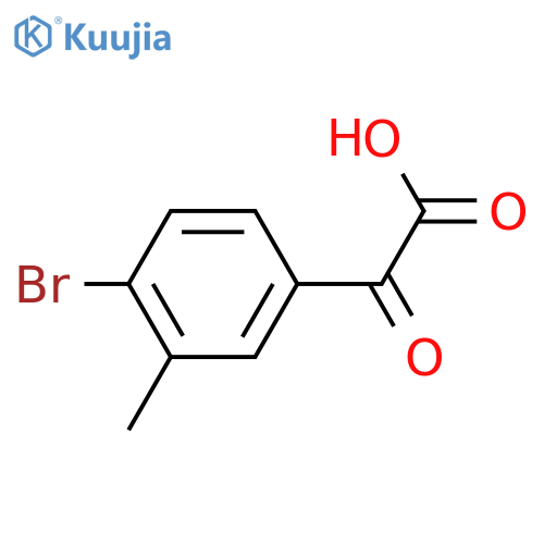 2-(4-bromo-3-methylphenyl)-2-oxoacetic acid structure