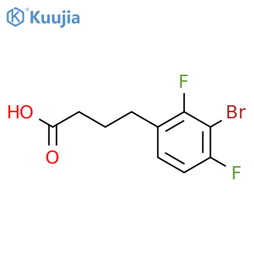 4-(3-bromo-2,4-difluorophenyl)butanoic acid structure