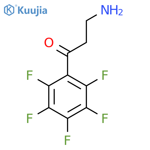 3-amino-1-(pentafluorophenyl)propan-1-one structure
