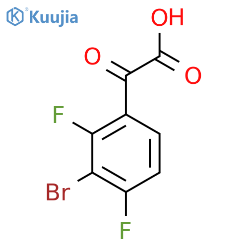 2-(3-bromo-2,4-difluorophenyl)-2-oxoacetic acid structure