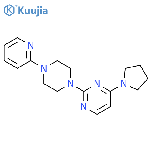 2-[4-(pyridin-2-yl)piperazin-1-yl]-4-(pyrrolidin-1-yl)pyrimidine structure